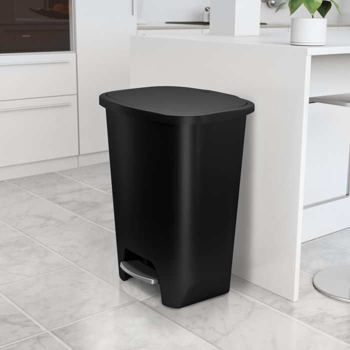 Glad 20 Gallon Plastic Trash Can & Reviews Wayfair